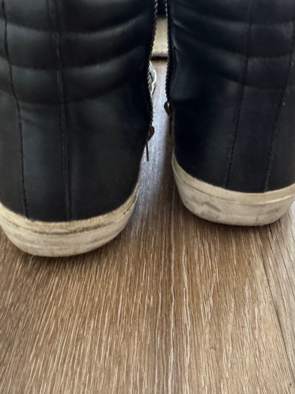 Golden Goose Black High-Top Sneakers with Stud Accents - Picture 5 of 5